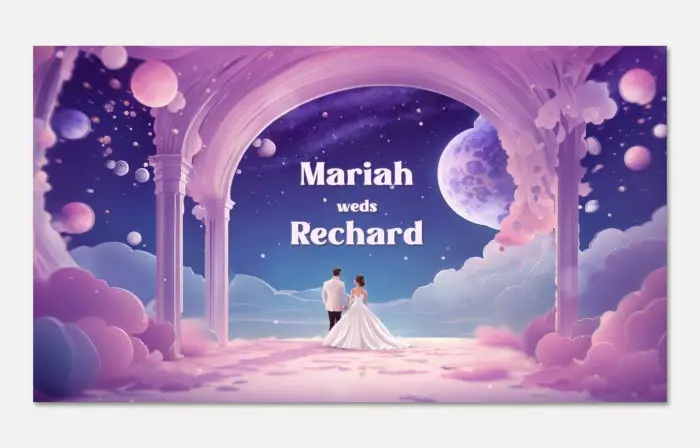 Romantic 3D Heaven Wedding Invitation Slideshow